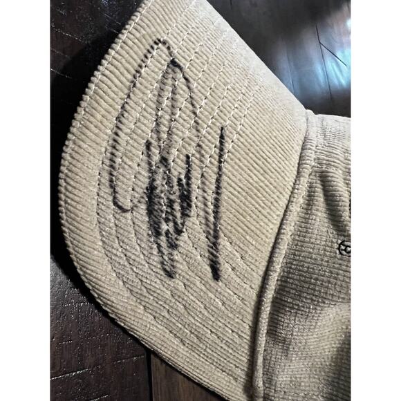 Tony Stewart Autographed Hat Cap Beige Corduroy #20 Racing Nascar - Picture 8 of 8
